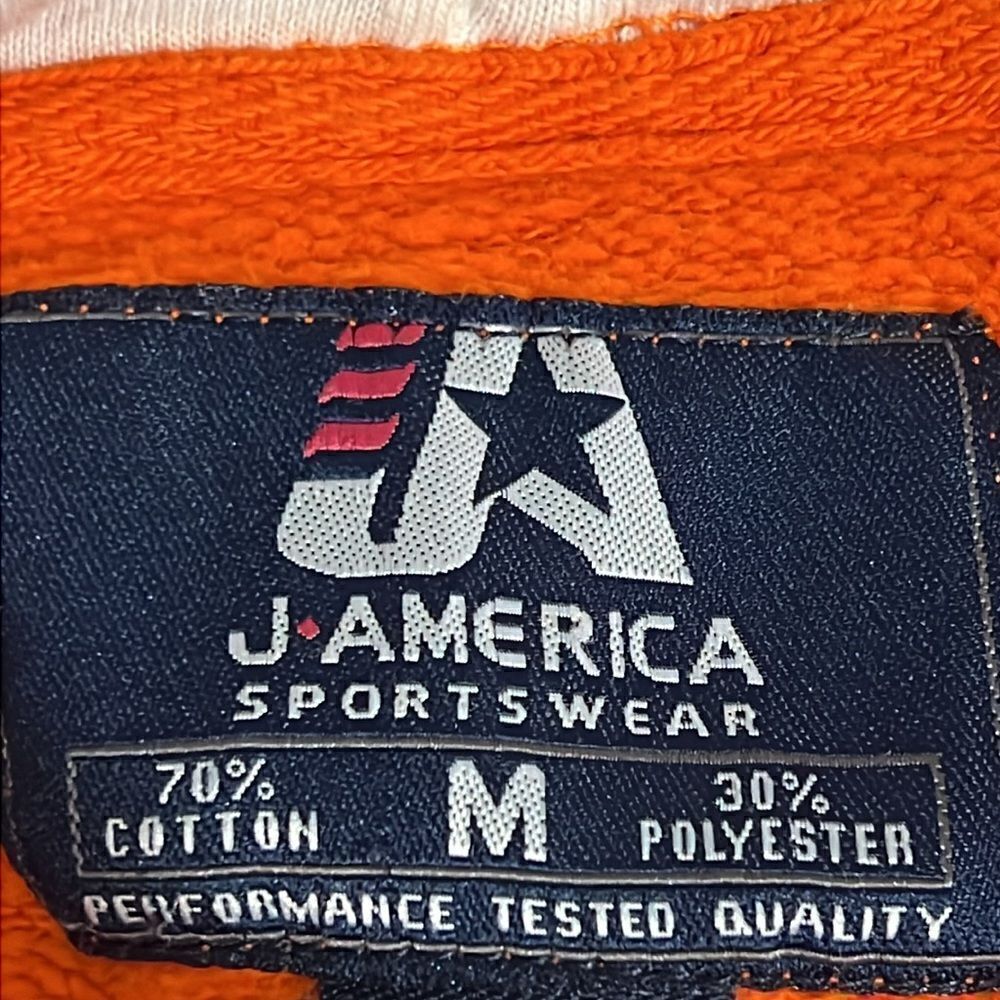 J.America‎ Men’s Orange Clemson Pullover Hoodie Size M - Picture 11 of 11
